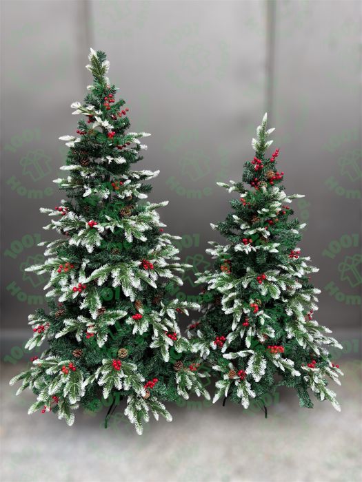 Коледна елха Лукс Зелена 3D клонки 150см 180см 210см