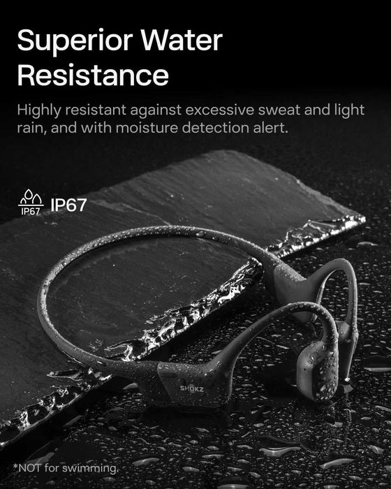 SHOKZ OpenRun Open-Ear Bluetooth Bone Conduction Sport Headphones!