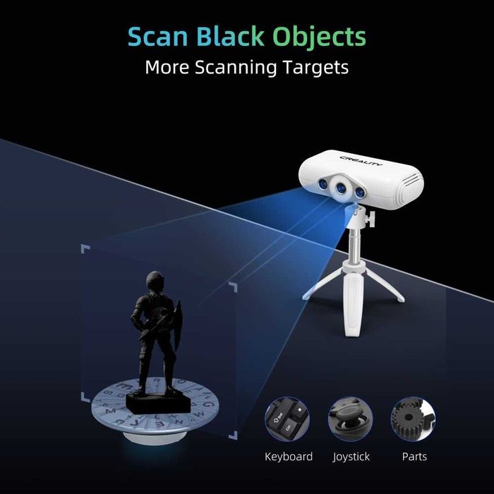 Creality CR Scan Lizard 3D скенер Premium Kit, точност 0.05 мм и скорост на сканиране 10 FPS, 3D скенер за 3D печат