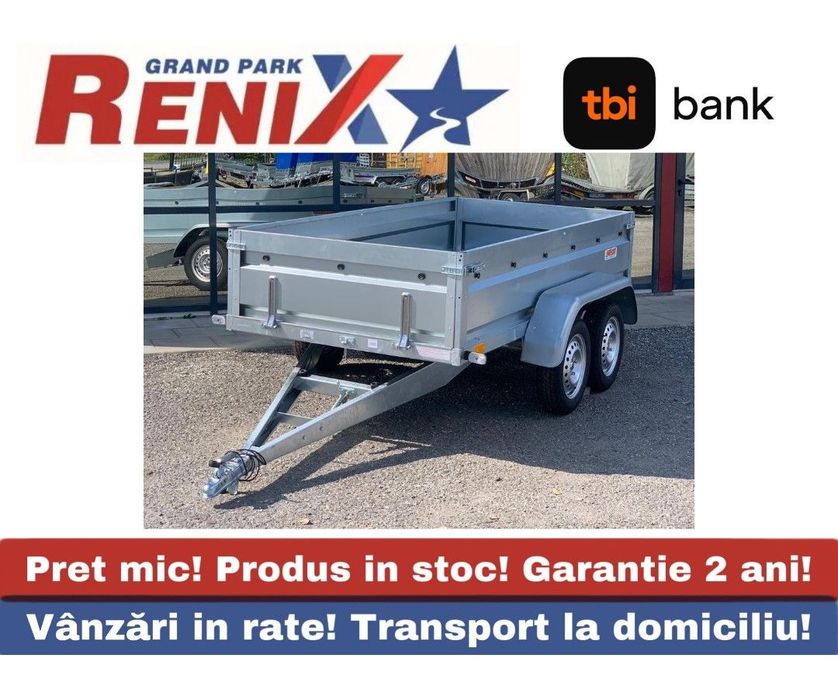 Neptun PRO 263/129/45 Remorca 2 axe x 750kg Remorca Neptun pentru categoria B. 263/129/40 750 KG