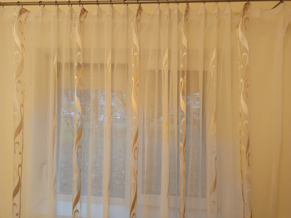 Perdea lunga cu model  vertical