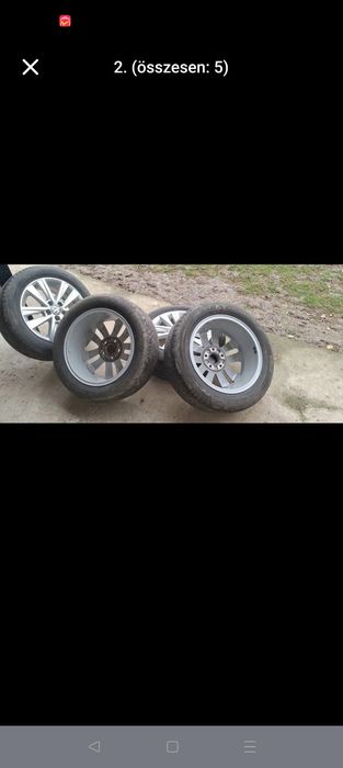 Vând jenti 5x112 R16 cu cauciucuri 205 55 r16