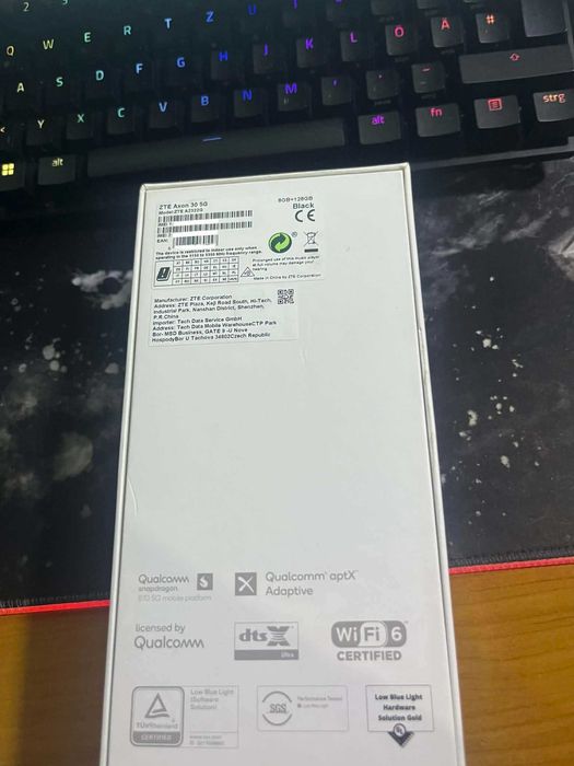 Смартфон ZTE AXON 30, 128GB, 8GB RAM, 5G