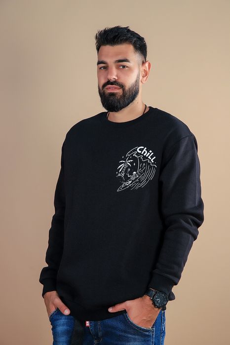 Pause Jeans Gabriel Sweatshirt оригинално горнище XL памучен суичър черно горно
