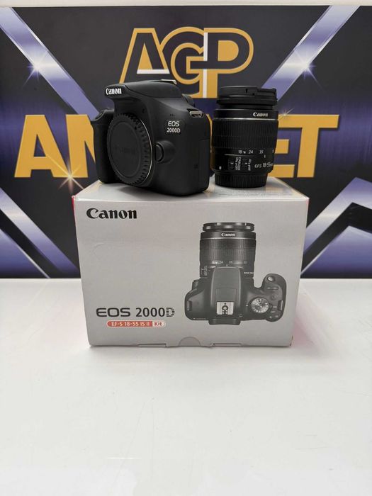 Aparat foto Canon EOS 2000D  EF-S 18-55 mm IS II AGP Amanet Cod 3719