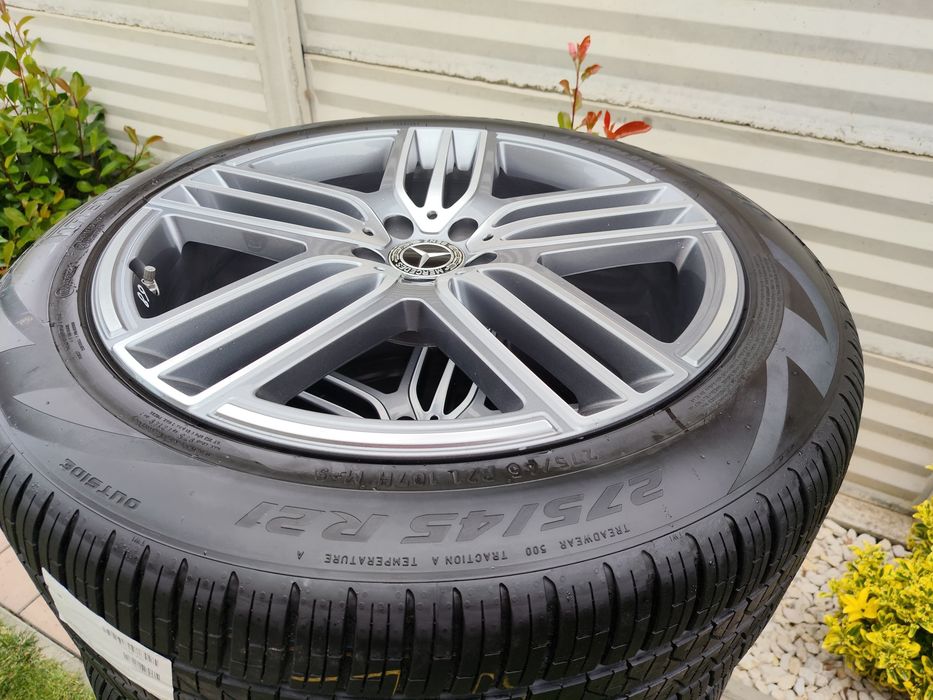 Vând jante Mercedes GLS/ GLE/GLE coupe W167  pe 21" originale anvelope Pirelli all season  noi