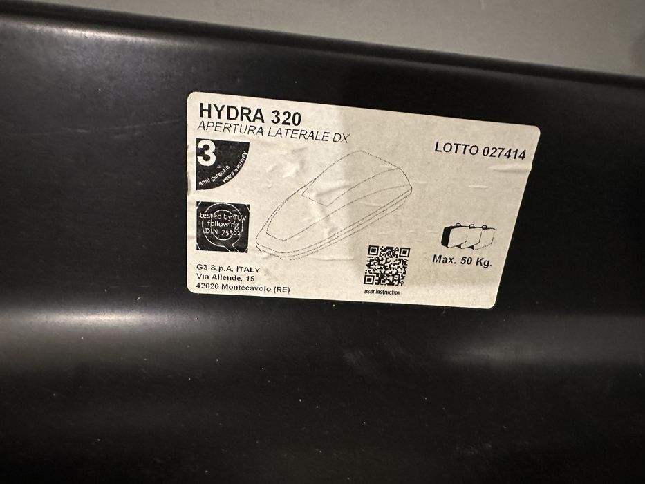 Portbagaj auto  G3 HYDRA 320