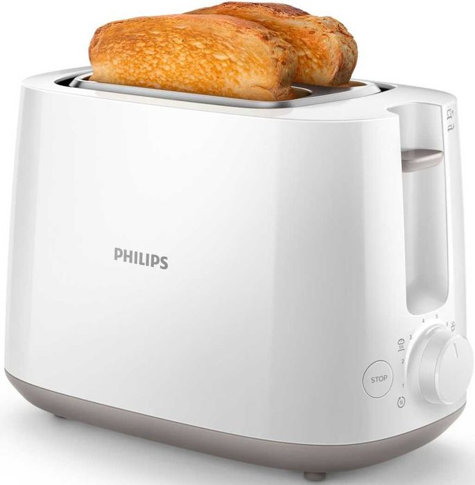 Тостер Philips 2 отделения Бял нов