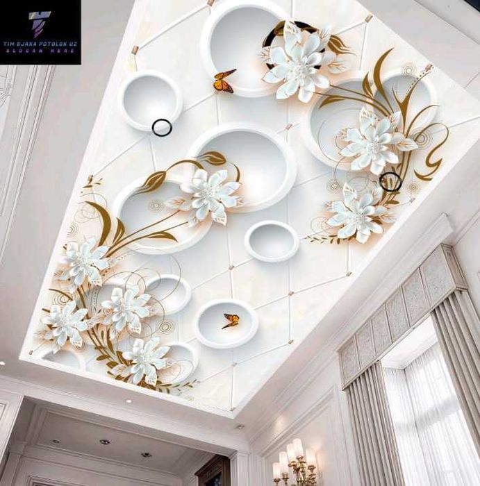 3D Foto Oboy 100.000 va Natyajnoy potolok 55.000 gulli