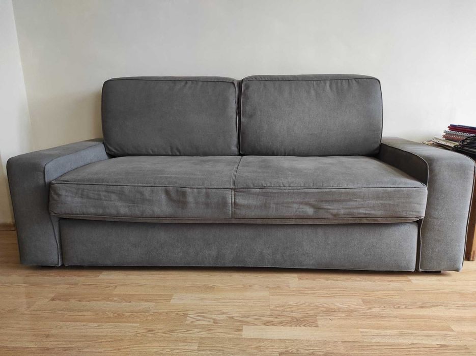 Триместен диван от ИКЕА с функция сън и ракла + подарък - възглавници