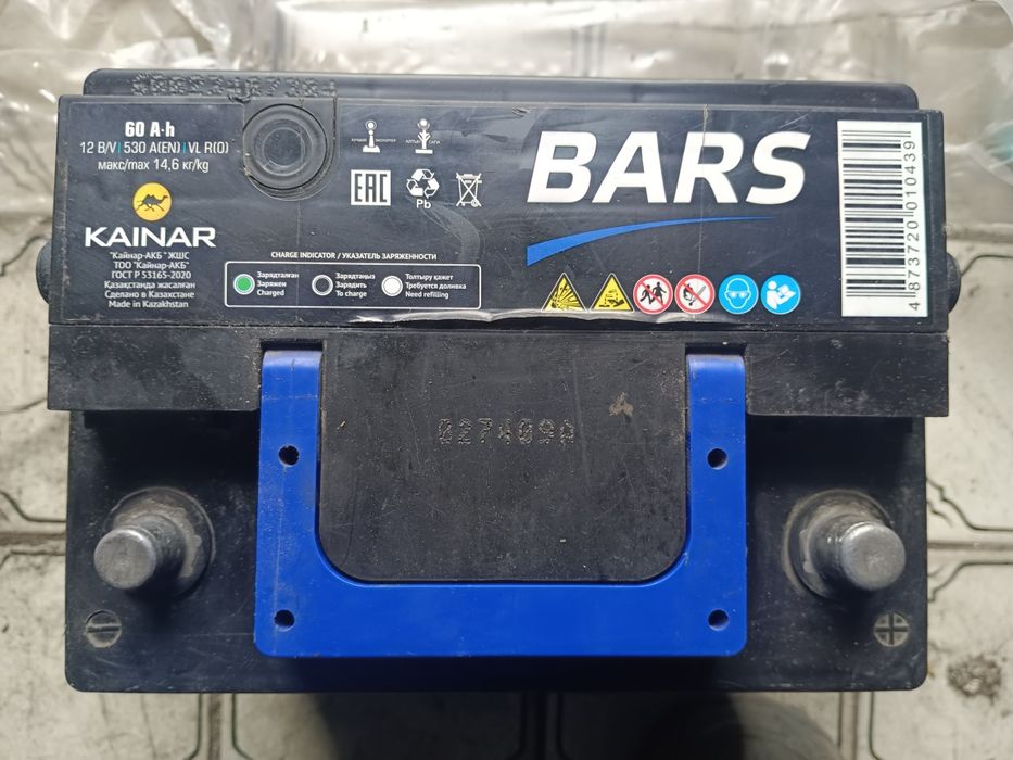 Аккумулятор BARS 60Ah
