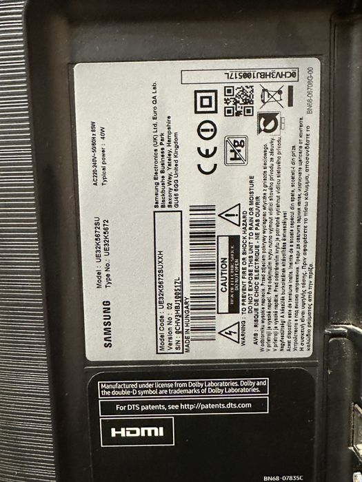 Телевизор Samsung UE32K5672U