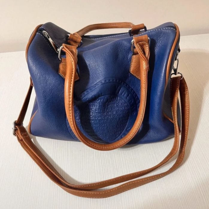 Geanta piele-  bagaj de mână/de umăr  de avion, unisex