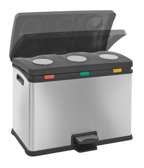 Кош за разделно събиране на отпадъци с педал 3х12 л