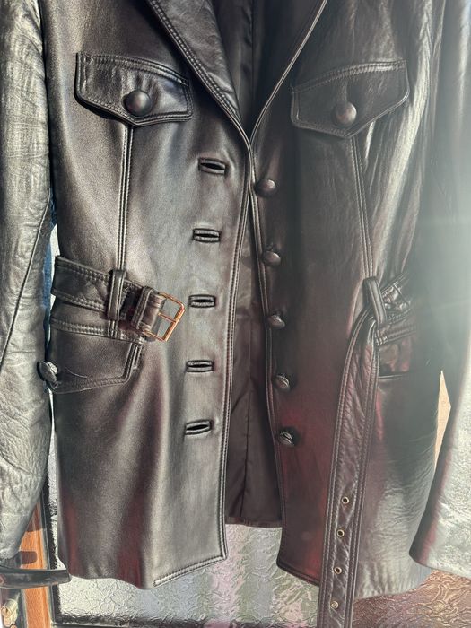 Кожено яке с колан