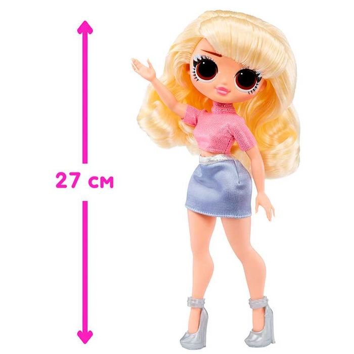 Кукла LOL Surprise ! OMG с руса или лилава коса и четка - 4 вида