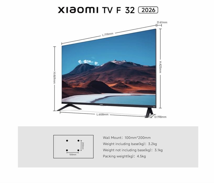 Xiaomi tv F32 2026 Fire tv