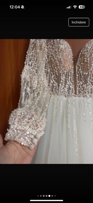 Rochie de mireasa cu pietre marimea M - 38 Elite Mariaj