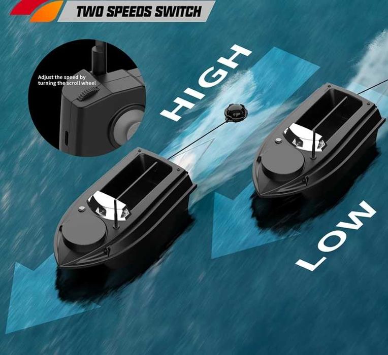 Лодка за захранка V030 с GPS, 800 м обхват и 20000mAh батерия