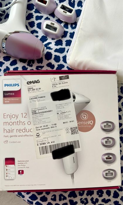 Epilator IPL Philips Lumea Seria 8000 BRI947/00