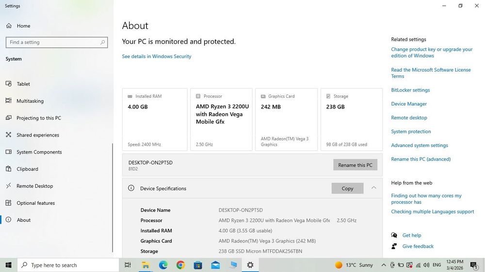 Laptop Lenovo IdeaPad 330 Ryzen 3, 4GB RAM