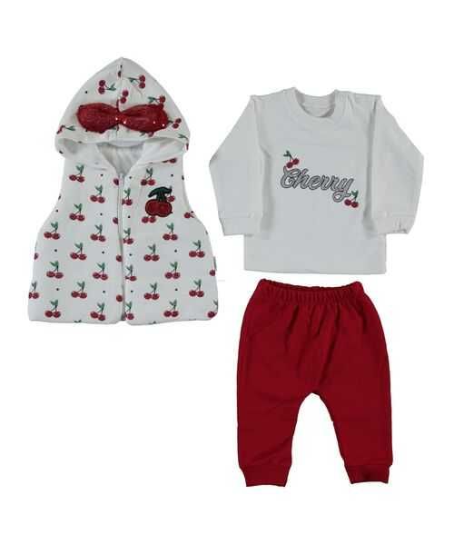 Set 3 piese , vesta , bluza maneca lunga si pantaloni