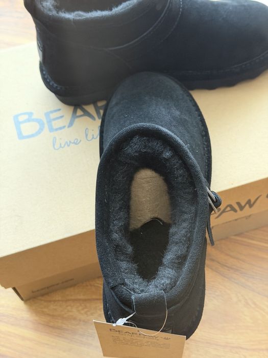 Ghete piele intoarsa marime 36