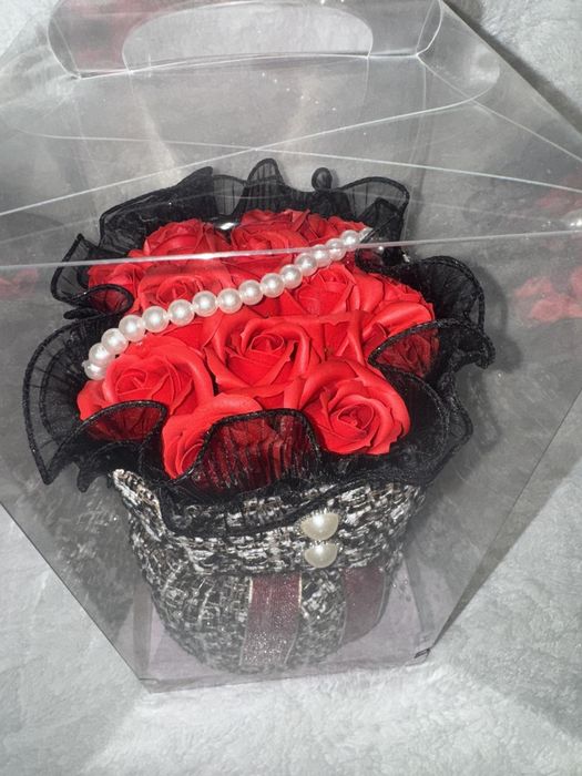 3D  мече 30 см , Букети от сапунени рози