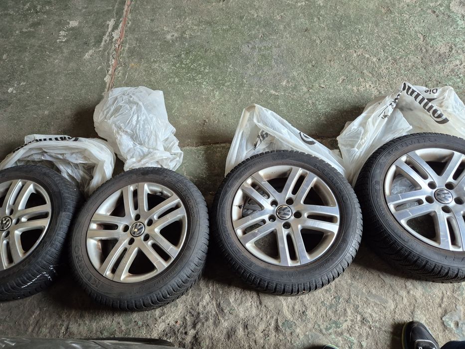 Алуминиеви джанти 5x112 с гуми R16 Volkswagen Golf V-Vl  внос Германия