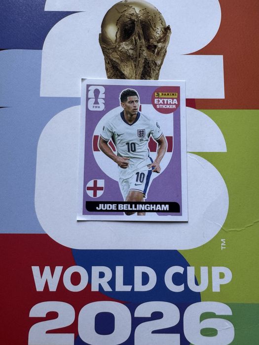 Jude Bellingham Purple Extra Sticker Panini
