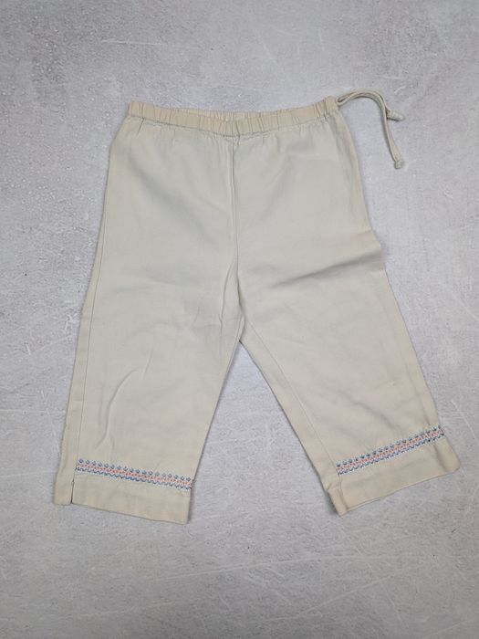 Pantaloni Scurti Miranda Spain Bumbac & In Crem cu Broderie Copii 4-5