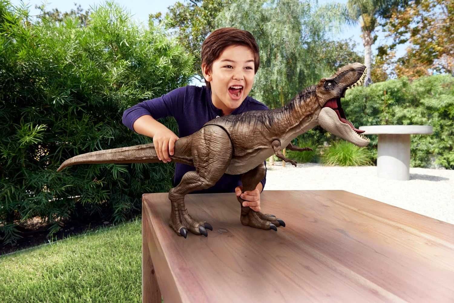 Jurassic World Динозавър Тиранозавър Рекс TREX Тирекс Оригинална 101см ...
