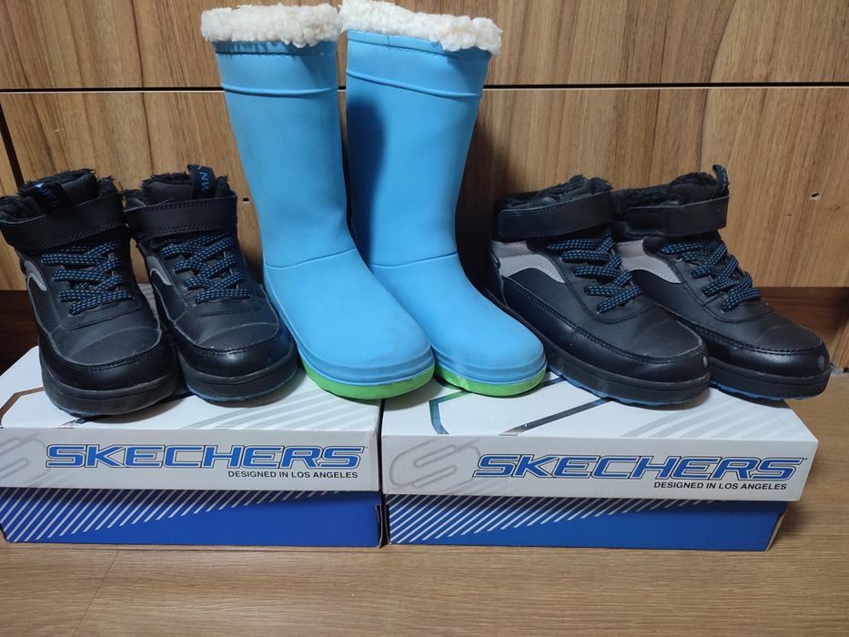 Зимни гумени ботуши размер 30/31 и зимни топли боти р-р 30 - 2 чифта