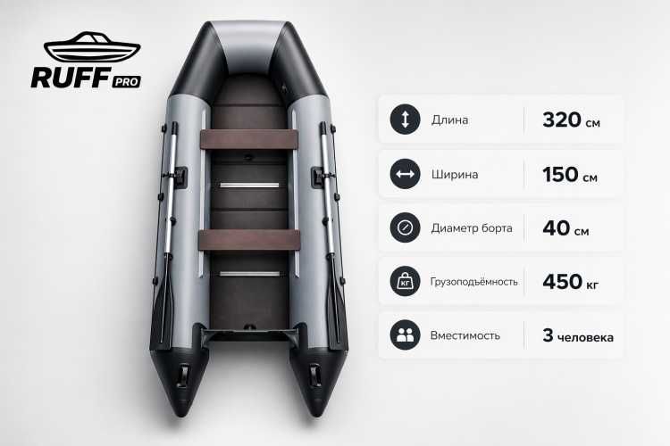 ПВХ Лодка RUFF PRO 3200