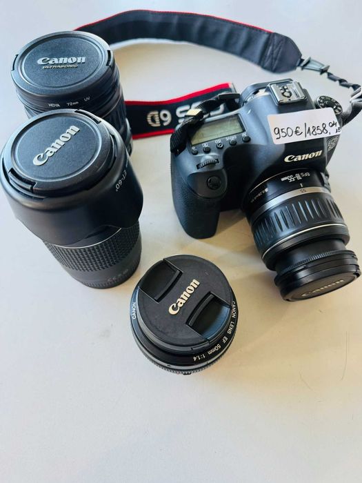 Фотоапарат CANON EOS 6D Mark 2 с четири обектива