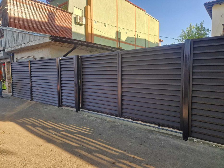 Gard metalic jaluzea | Suruburi ascunse | Buzau | Model 2026 |
