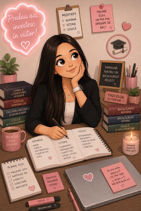 Meditații pentru BACALAUREAT – Română, Istorie și Logică, la prețul de 70 lei