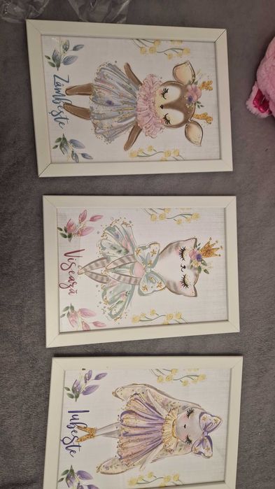 Set 3 tablouri copii