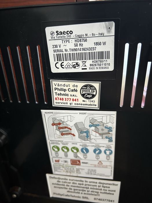 Aparat cafea Saeco Intuita