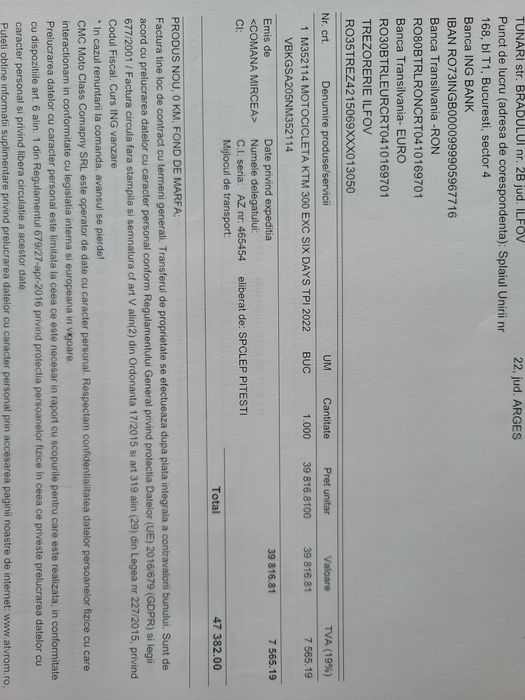 KTM 300, Exc Six Days TPI  2022, 68h ,Full protecții