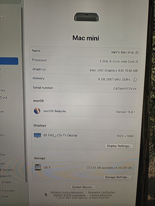 Mac mini 2018, като нов!
