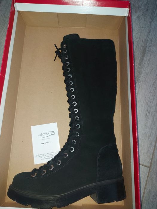 Cizme piele întoarsă, noi, mărimea 38