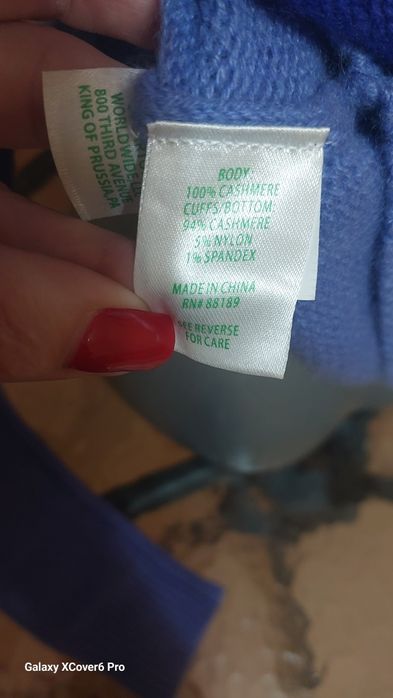 Пуловер Lilly Pulitzer. 100% кашмир S/М
100% е вълн