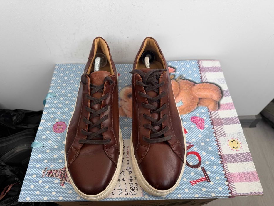 Tommy Hilfiger Premium Leather Cupsole Cognac''оригинални сникърси