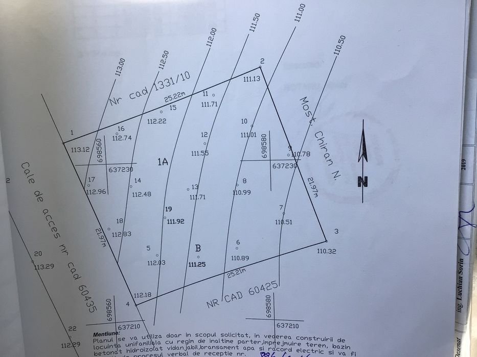 Teren intravilan, 554+98mp cota drum privat 9m,vecin cu subsemnatul.