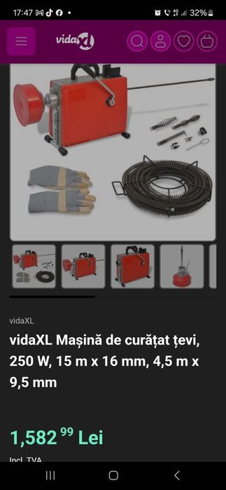 Aparat de canalizări electric nou