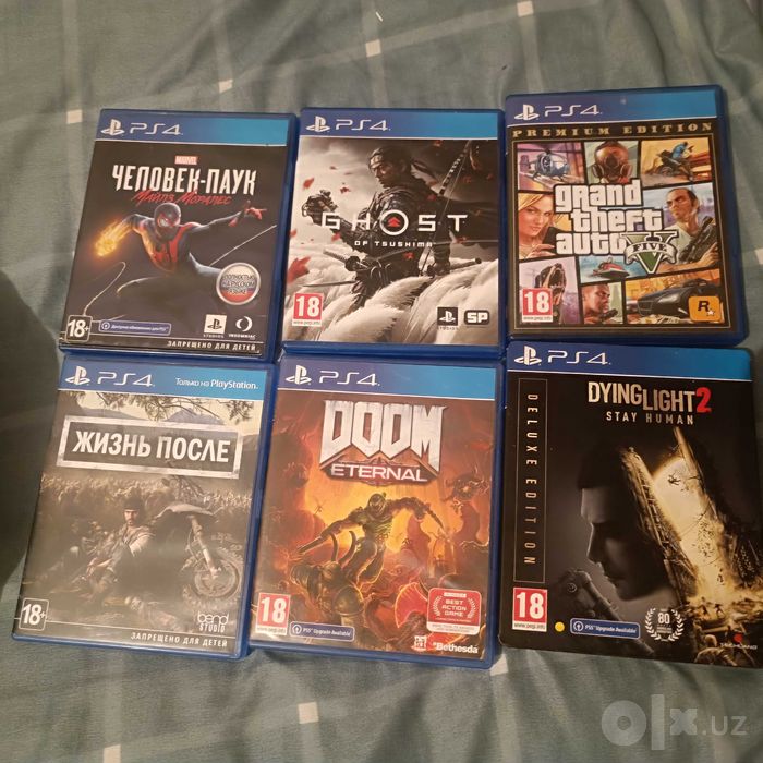 Диски, видеоигры PlayStation 4