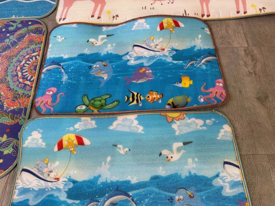 Двусторонний мозаичный коврик для ползания детей — безопасный и яркий