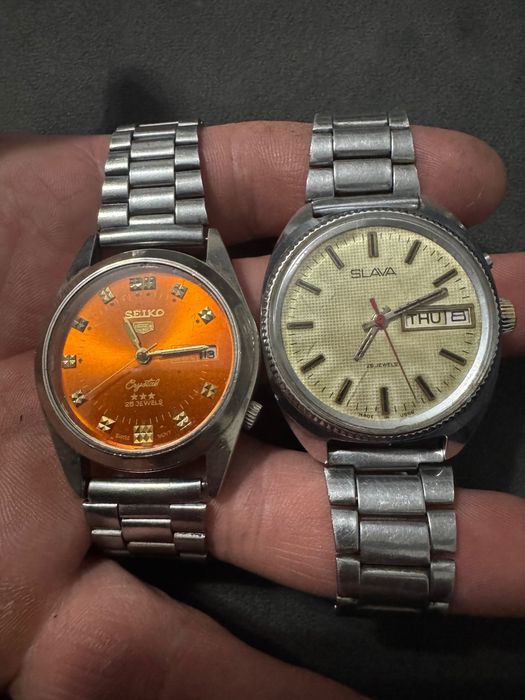 Seiko 5 часовник и Slava
