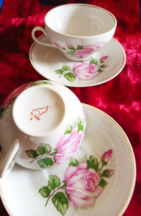 Чайные пары Дулево, Вербилки,винтажные